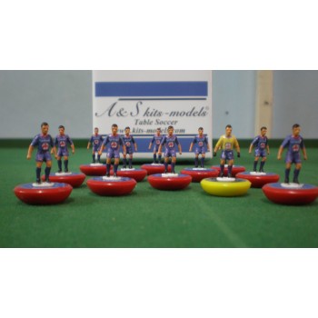 Subbuteo Andrew Table Soccer Fiorentina 1981-1982 on Lightweight bases